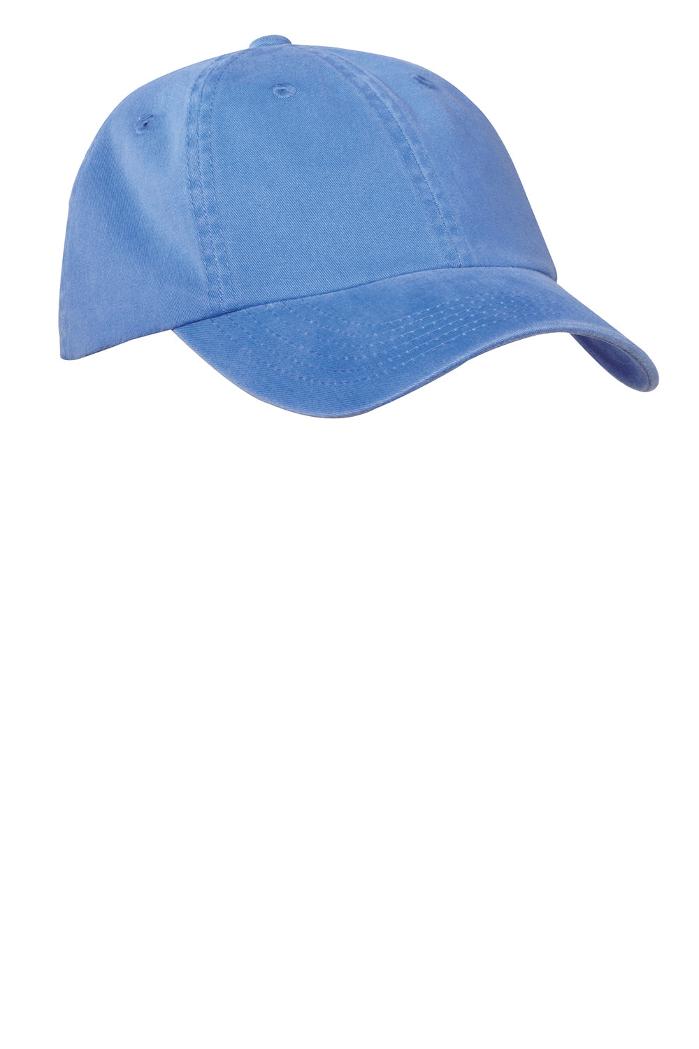 Port Authority PWU Mens Adjustable Hat Faded Blue Front