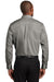 Red House RH240 Mens Pinpoint Oxford Wrinkle Resistant Long Sleeve Button Down Shirt w/ Pocket Charcoal Grey Back