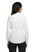 Red House RH250 Womens Pinpoint Oxford Wrinkle Resistant Long Sleeve Button Down Shirt White Back