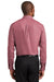 Red House RH370 Mens Nailhead Wrinkle Resistant Long Sleeve Button Down Shirt w/ Pocket Scarlet Red Back