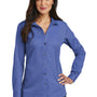 Red House Womens Nailhead Wrinkle Resistant Long Sleeve Button Down Shirt - Mediterranean Blue - Closeout