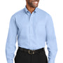 Red House Mens Wrinkle Resistant Long Sleeve Button Down Shirt w/ Pocket - Light Blue - Closeout