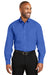 Red House RH60 Mens Wrinkle Resistant Long Sleeve Button Down Shirt w/ Pocket Medium Blue Front