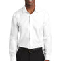Red House Mens Pinpoint Oxford Wrinkle Resistant Long Sleeve Button Down Shirt - White - Closeout