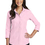 Red House Womens Nailhead Wrinkle Resistant 3/4 Sleeve Button Down Shirt - Pink - Closeout