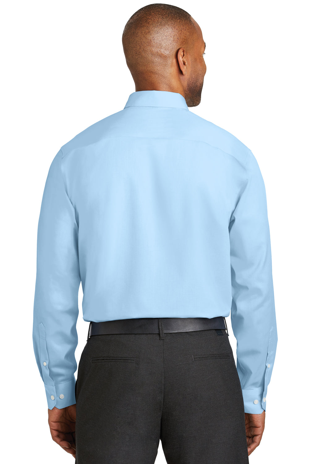 Red House RH78 Mens Wrinkle Resistant Long Sleeve Button Down Shirt w/ Pocket Heritage Blue Back
