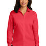 Red House Womens Wrinkle Resistant Long Sleeve Button Down Shirt - Dragonfruit Pink - Closeout