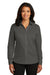 Red House RH79 Womens Wrinkle Resistant Long Sleeve Button Down Shirt Steel Grey Front