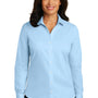 Red House Womens Wrinkle Resistant Long Sleeve Button Down Shirt - Heritage Blue - Closeout