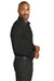 Red House RH80 Mens Wrinkle Resistant Long Sleeve Button Down Shirt w/ Pocket Black Side
