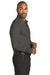 Red House RH80 Mens Wrinkle Resistant Long Sleeve Button Down Shirt w/ Pocket Steel Grey Side
