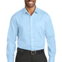 Red House Mens Wrinkle Resistant Long Sleeve Button Down Shirt w/ Pocket - Heritage Blue - Closeout