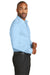 Red House RH80 Mens Wrinkle Resistant Long Sleeve Button Down Shirt w/ Pocket Heritage Blue Side