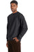 Hanes RS160 Mens Perfect Sweats Crewneck Sweatshirt Heather Charcoal Grey 3Q
