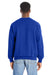 Hanes RS160 Mens Perfect Sweats Crewneck Sweatshirt Deep Royal Blue Back