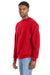 Hanes RS160 Mens Perfect Sweats Crewneck Sweatshirt Athletic Red 3Q