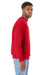 Hanes RS160 Mens Perfect Sweats Crewneck Sweatshirt Athletic Red Side