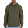 Hanes Mens Perfect Sweats Hooded Sweatshirt Hoodie - Fatigue Green - NEW