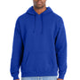 Hanes Mens Perfect Sweats Hooded Sweatshirt Hoodie - Deep Royal Blue