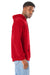 Hanes RS170 Mens Perfect Sweats Hooded Sweatshirt Hoodie Athletic Red Side