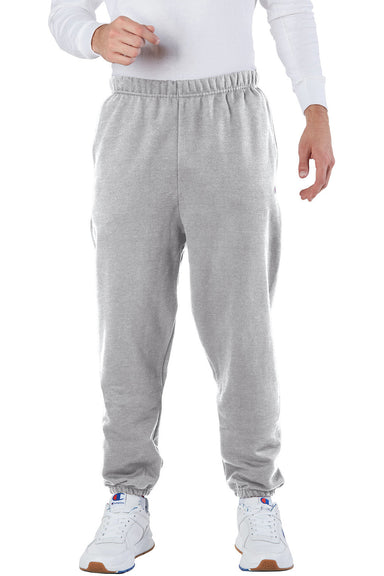 Champion RW10 Mens Reverse Weave Fleece Sweatpants w/ Pockets Oxford Grey Front