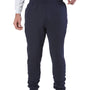 Champion Mens Reverse Weave Fleece Jogger Sweatpants w/ Pockets - Navy Blue