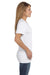 Hanes S04V Womens Nano-T Short Sleeve V-Neck T-Shirt White Side