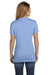 Hanes S04V Womens Nano-T Short Sleeve V-Neck T-Shirt Light Blue Back
