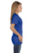 Hanes S04V Womens Nano-T Short Sleeve V-Neck T-Shirt Royal Blue Side