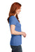 Hanes S04V Womens Nano-T Short Sleeve V-Neck T-Shirt Vintage Blue Side