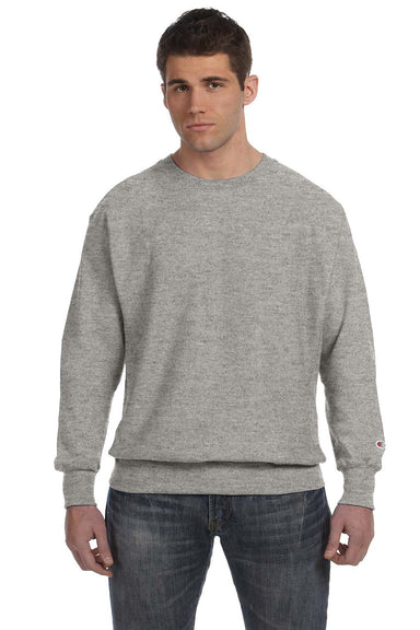 Champion S1049 Mens Crewneck Sweatshirt Oxford Grey Front