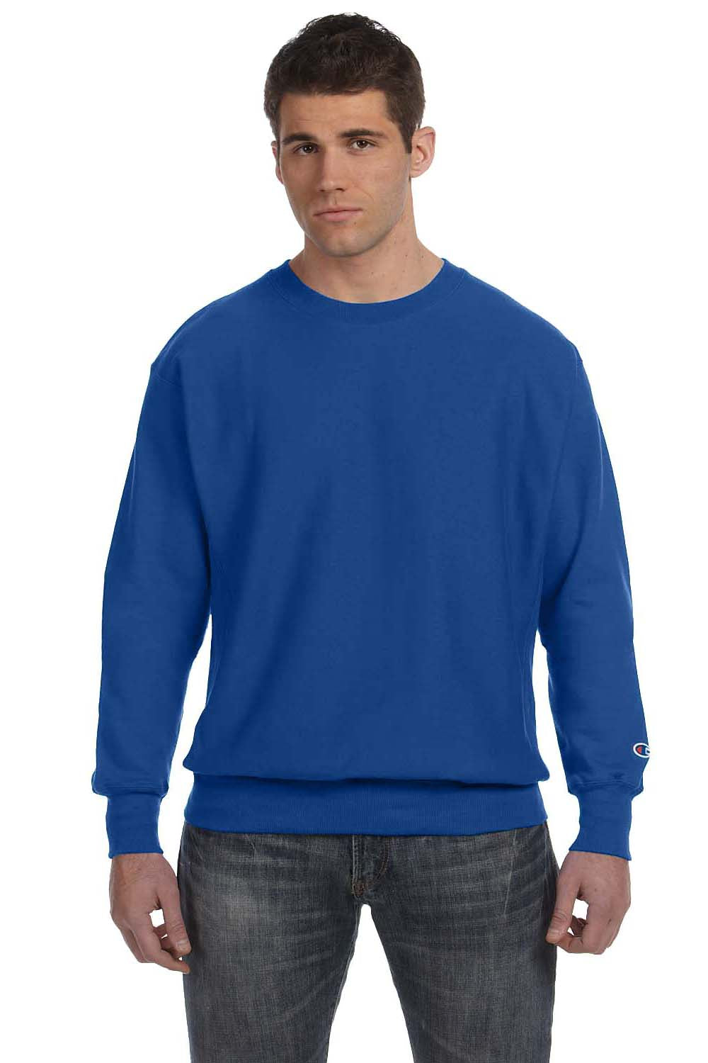 Champion S149/S1049 Mens Athletic Royal Blue Crewneck Sweatshirt —