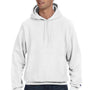 Champion Mens Shrink Resistant Hooded Sweatshirt Hoodie - White
