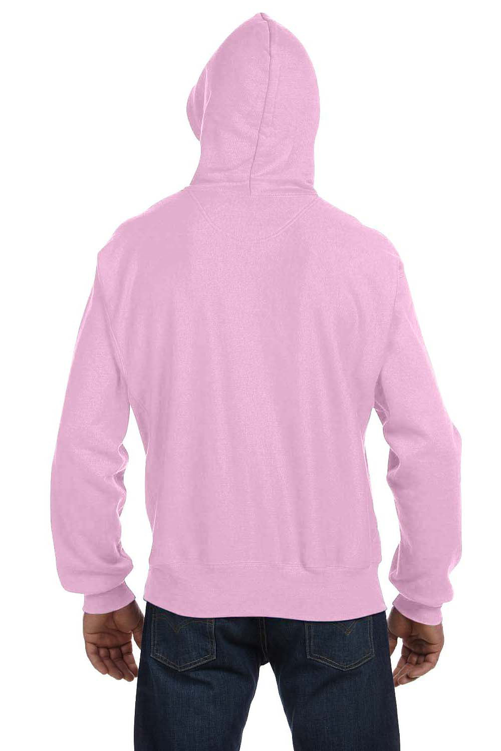 Champion S1051 Hooded Sweatshirt Hoodie Pink Back