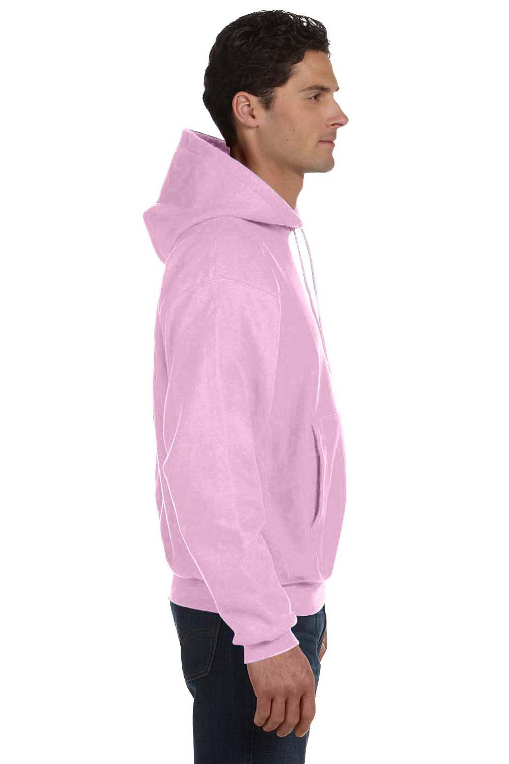 Champion S1051 Hooded Sweatshirt Hoodie Pink Side
