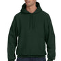 Champion Mens Shrink Resistant Hooded Sweatshirt Hoodie - Dark Green