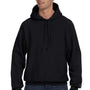 Champion Mens Shrink Resistant Hooded Sweatshirt Hoodie - Black