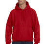 Champion Mens Shrink Resistant Hooded Sweatshirt Hoodie - Scarlet Red