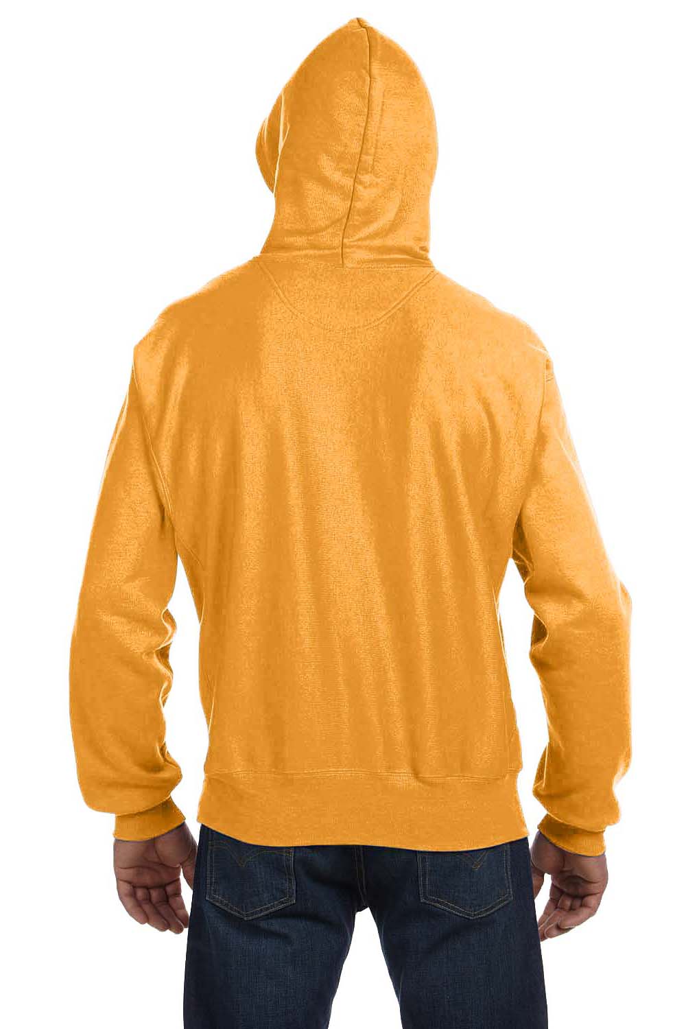 Champion S1051 Hooded Sweatshirt Hoodie Gold Back