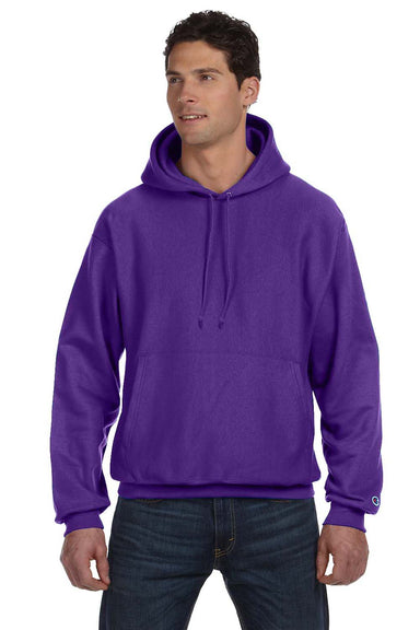 Champion S1051 Hooded Sweatshirt Hoodie Purple Front