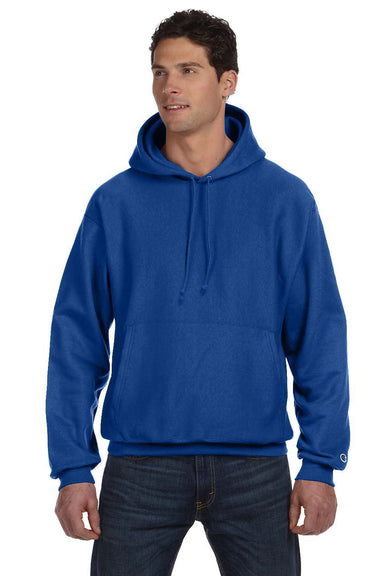 Champion S1051 Mens Hooded Sweatshirt Hoodie Royal Blue Front