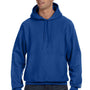 Champion Mens Shrink Resistant Hooded Sweatshirt Hoodie - Athletic Royal Blue