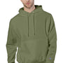 Champion Mens Shrink Resistant Hooded Sweatshirt Hoodie - Fresh Olive Green
