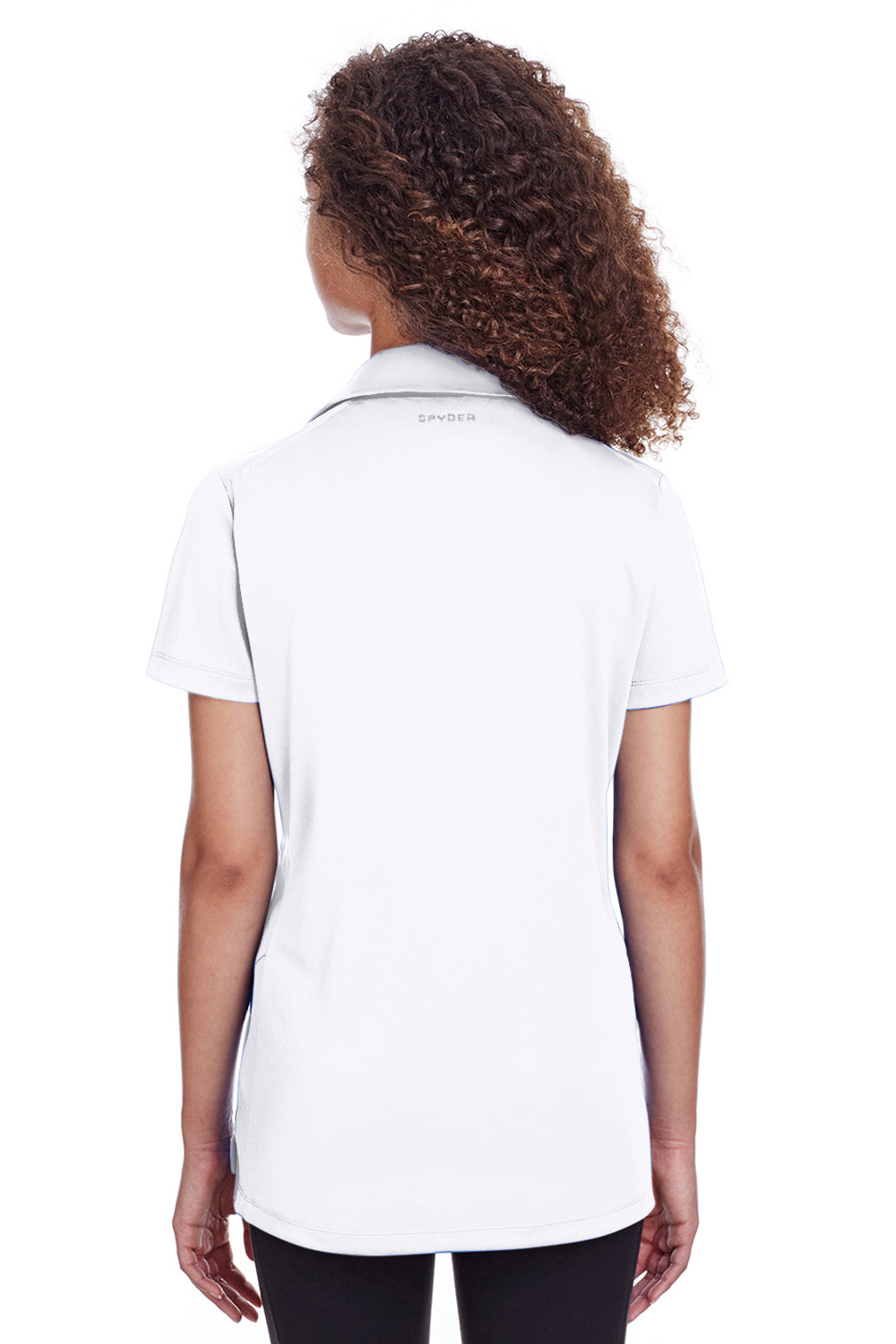 Spyder S16519 Womens Freestyle Short Sleeve Polo Shirt White Back