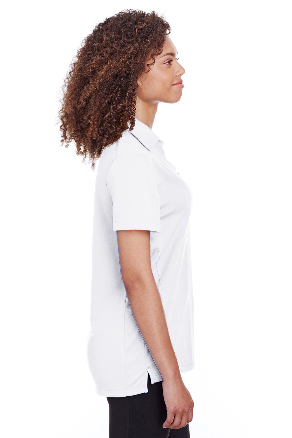 Spyder S16519 Womens Freestyle Short Sleeve Polo Shirt White Side