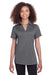 Spyder S16519 Womens Freestyle Short Sleeve Polo Shirt Grey Front