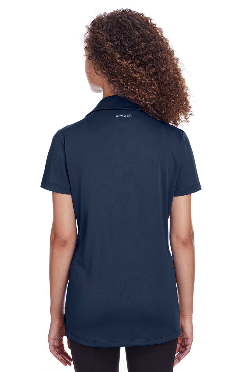 Spyder S16519 Womens Freestyle Short Sleeve Polo Shirt Navy Blue Back