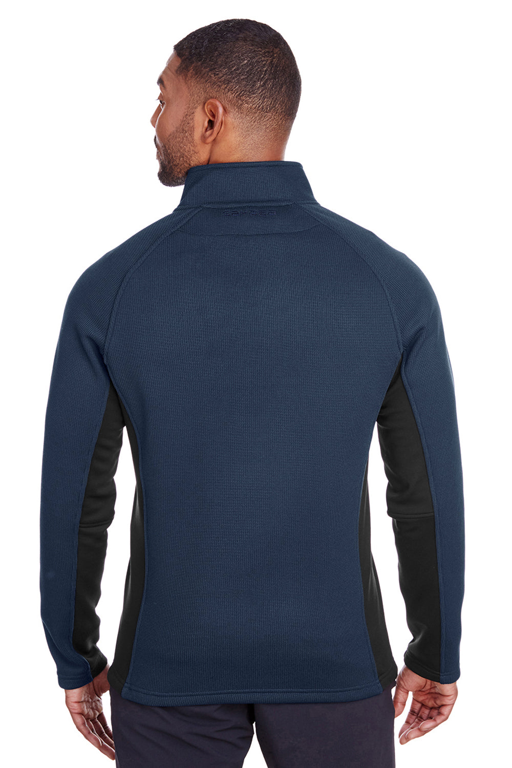 Spyder S16561 Mens Constant 1/4 Zip Sweater Navy Blue Back