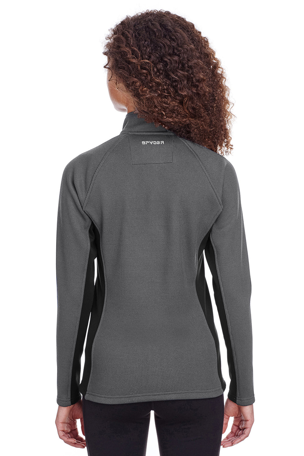 Spyder S16562 Womens Constant 1/4 Zip Sweater Grey Back