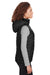 Spyder S16641 Womens Supreme Full Zip Hooded Puffer Vest Black Side